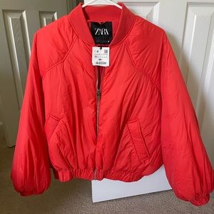 Zara oversized puffer bomber jacketLength: 24", Bust: 48" (24" armpit to armpit)